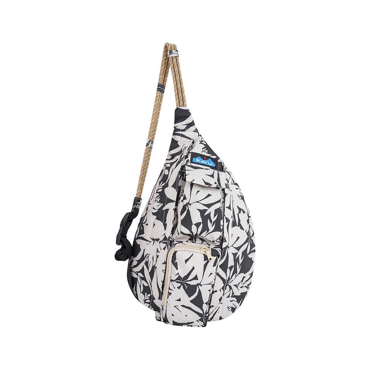 kavu mini rope bag crossbody polyester sling backpack The shoulder strap goes from 20 to 40 Rope Sling –
