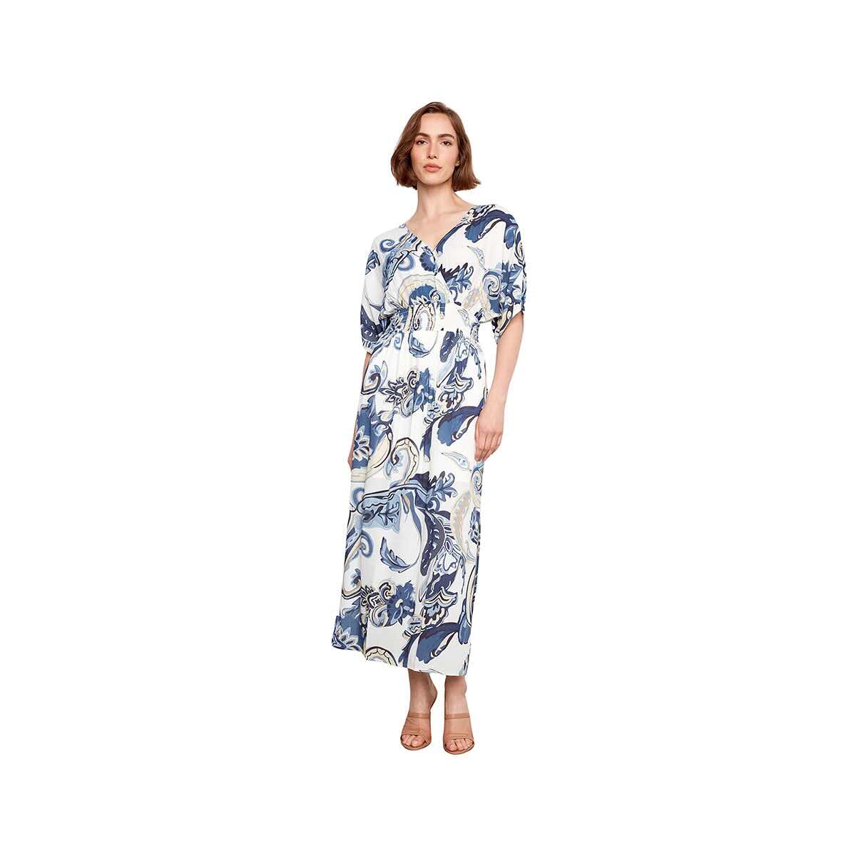 maxi short sleeve wrap dress Printed Dolman - Paisley Enfocus Studio Dress - free people sasha maxi dress Contact with me for Size:UK-8 / US-4