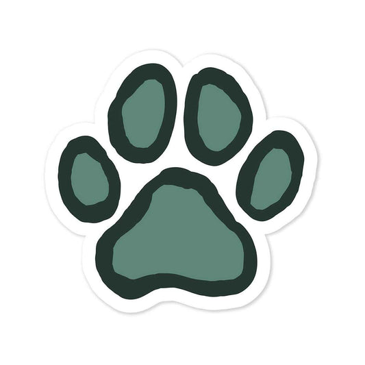 Life is Good Paw Print Small Die Cut Sticker