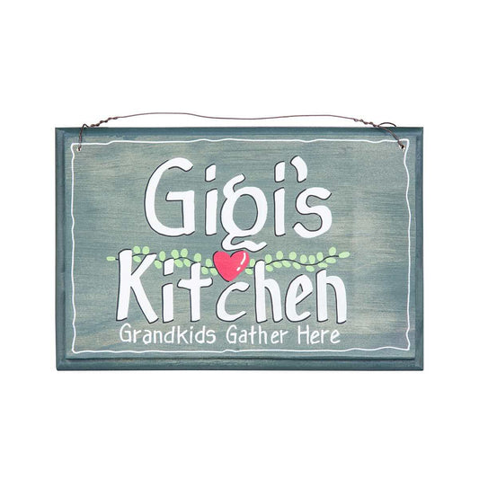 Gigi's Kitchen Grandkids Gather Here Sign