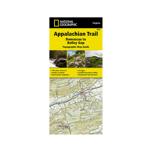 Appalachian Trail: Damascus to Bailey Gap Map