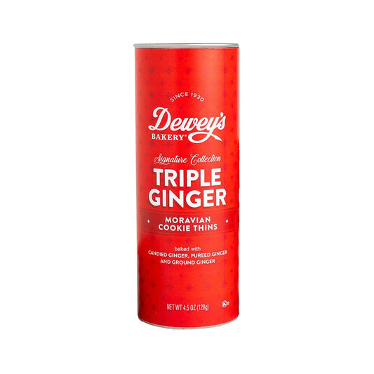 Dewey's Bakery Triple Ginger Moravian Cookies - Large Tube