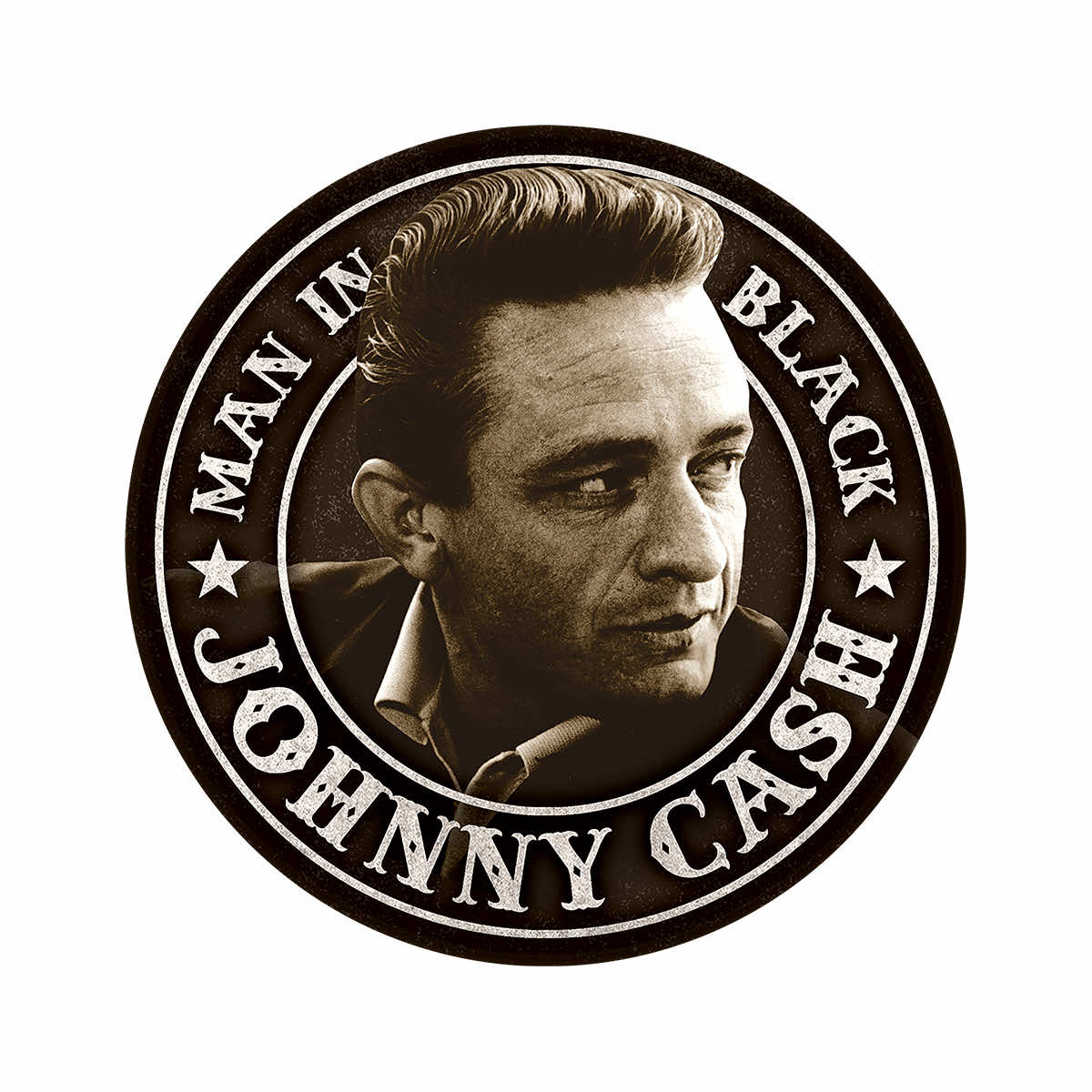 Desperate Enterprises Johnny Cash Man In Black Metal Sign – Mast