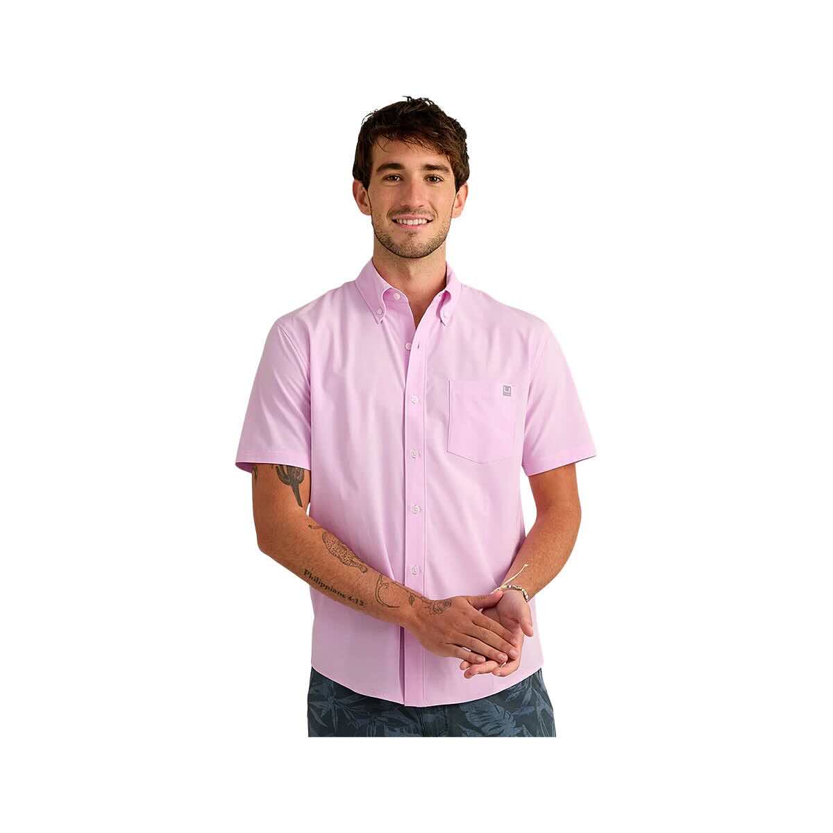 huk dress shirts HUK H150172 Men's Tide Point Long Sleeve Shirt