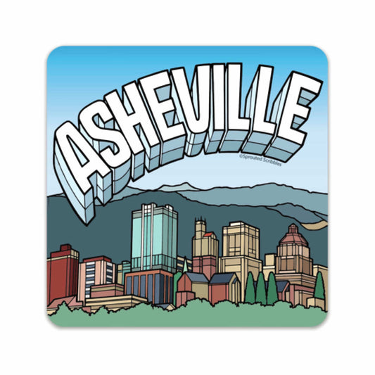 Asheville Love Square Sticker