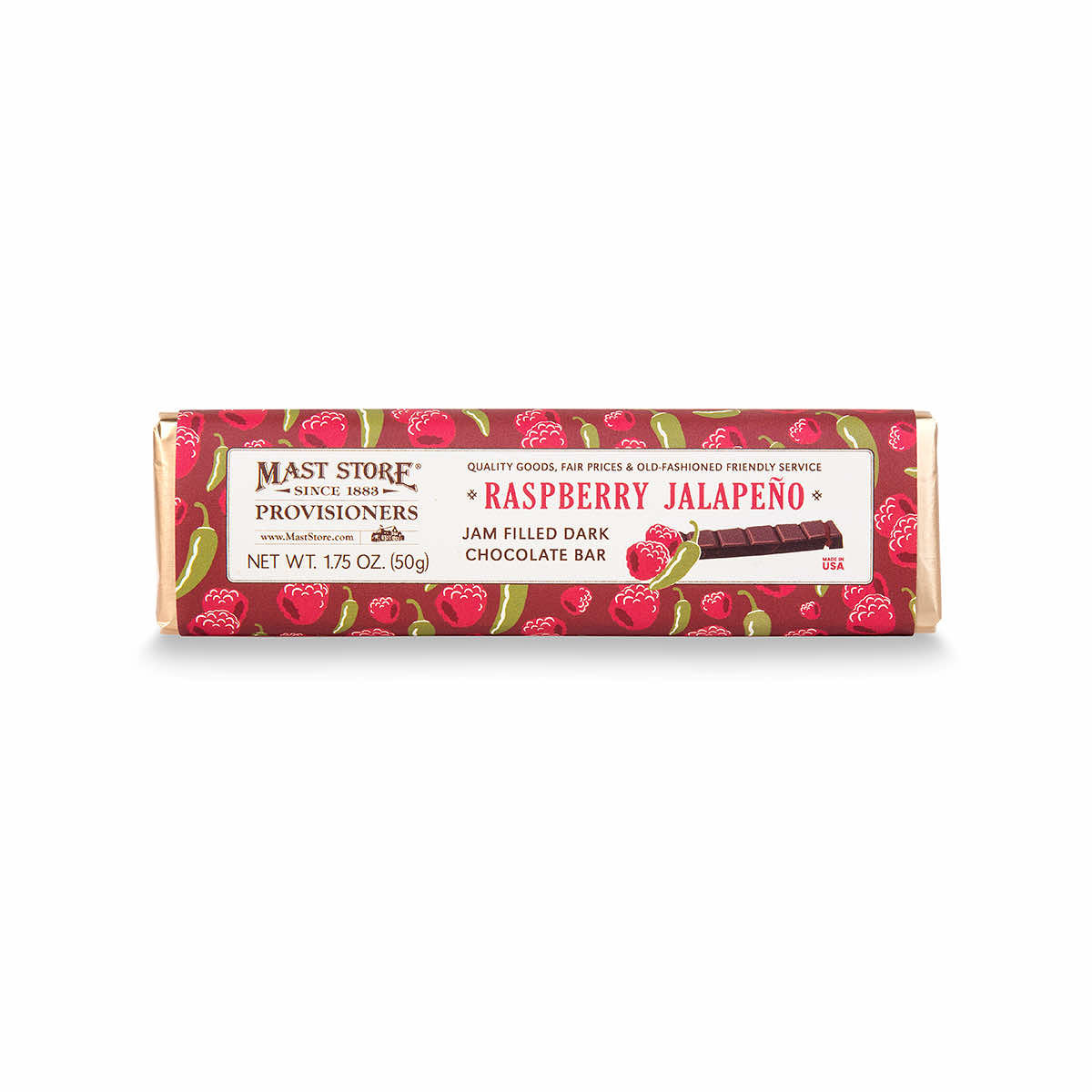 Mast Store Provisioners Raspberry Jalapeno Jam Filled Dark Mast Store Provisioners Raspberry Jalapeno Jam Filled Dark