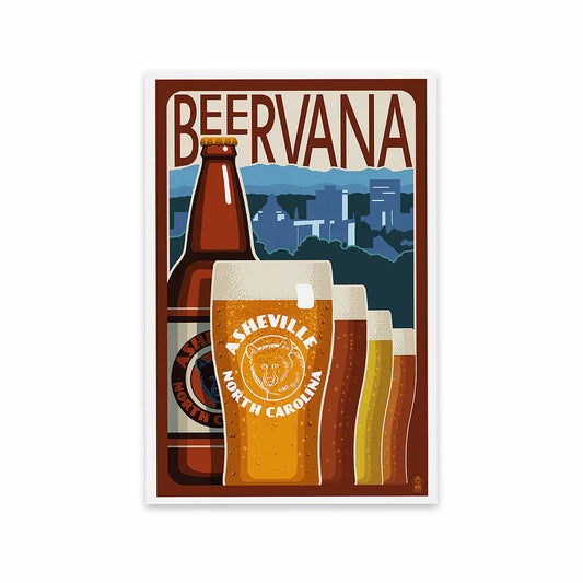 Lantern Press Asheville Beervana Postcard