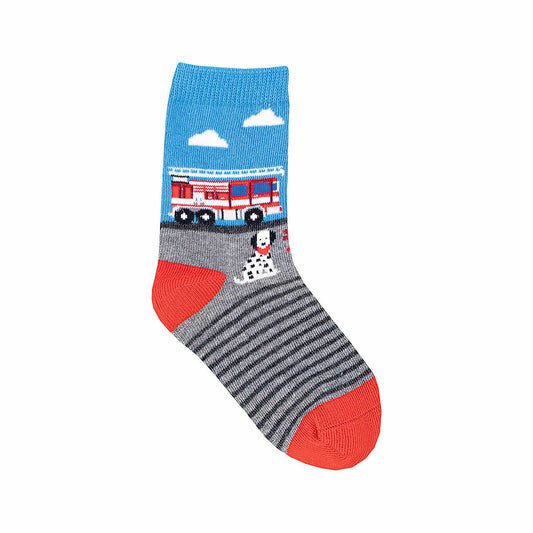 Toddler Fire Engine Crew Socks