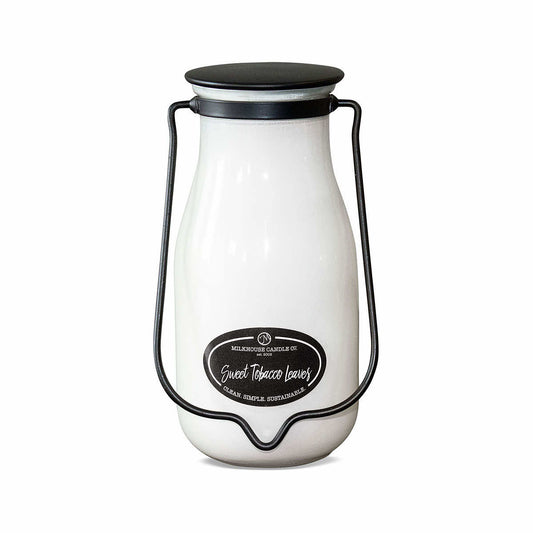 Milkhouse Candle Co Sweet Tobacco Leaves Milkbottle Candle