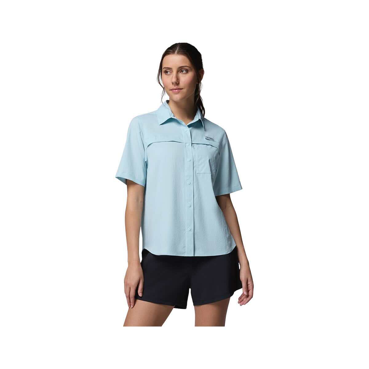 Columbia Women's PFG Castback Woven Short Sleeve Shirt – Mast