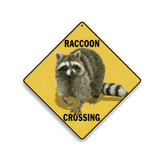 Atlas Screen Printing Raccoon Crossing Sign