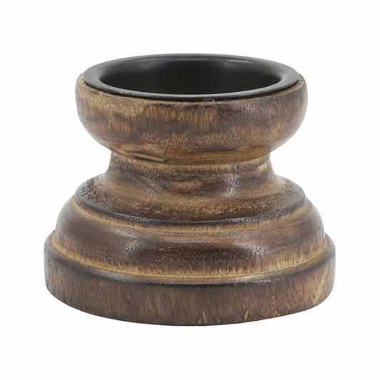 WT Collection Dark Wood Votive Holder