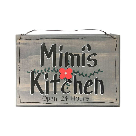 Mimi's Kitchen Open 24 Hours Sign