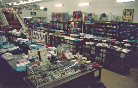 The fashion floor in the Waynesville store in the 1990s.