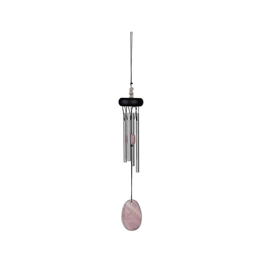 Woodstock Chimes Rose Quartz Precious Stone Windchime