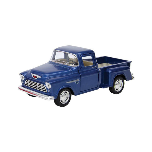 Diecast 1955 Chevy Stepside Pickup Toy Blue