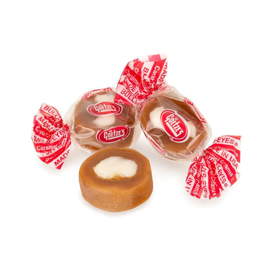 Goetzes Vanilla Caramel Bullseyes Candy - 1 lb.