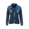 Women's Sweater Jean Jacket Indigo