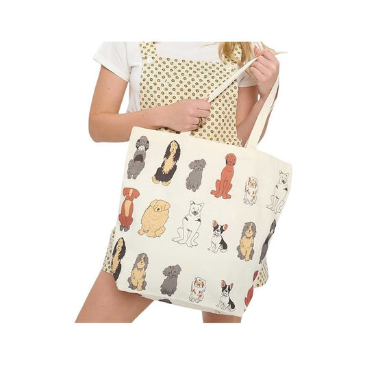 SM Wardrobe Colorful Dogs Tote Bag