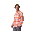 Columbia Men's Clemson University Flare Gun Flannel Long Sleeve Shirt