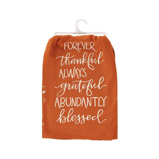 Primitives by Kathy Forever Thankful Kitchen Towel
