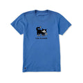 Life is Good Women's Tuxedo Cat Daisy Short Sleeve Crusher-Lite T-Shirt
