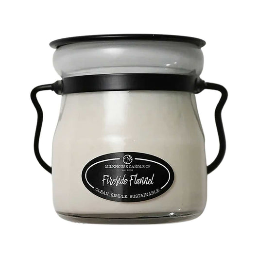 Milkhouse Candle Co Fireside Flannel Cream Jar Candle