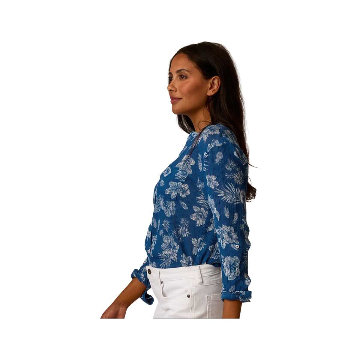 Carve Designs Women's Dylan Gauze Long Sleeve Tunic Top