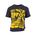 Pressbox Women's Appalachian State Skye Vintage Waist Length Short Sleeve Shirt