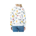 LA Soul Women's Colorful Dog Fleece Crew Sweatshirt
