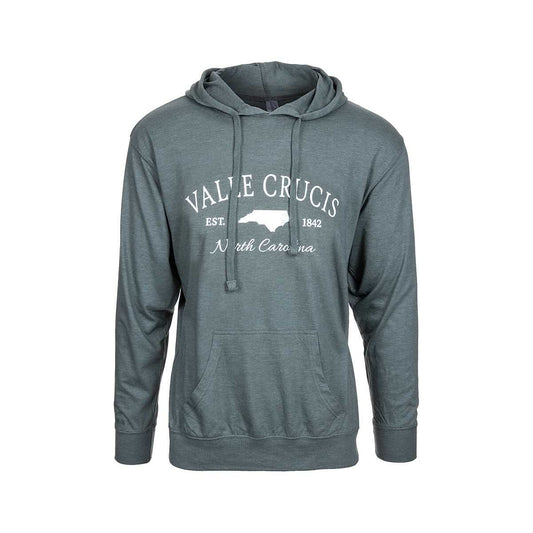 Bay Pointe Valle Crucis North Carolina State Hooded Long Sleeve T-Shirt