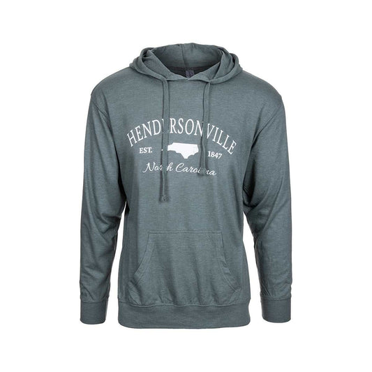 Bay Pointe Hendersonville North Carolina State Hooded Long Sleeve T-Shirt