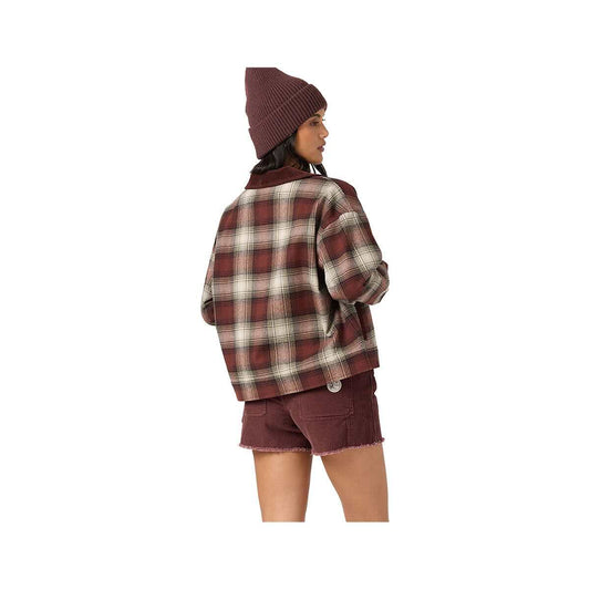 O'Neill Women's O'Riginals Dakota Plaid Jacket, Chocolate Cho, alternate view 1