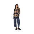 O'Neill Women's Logan Flannel Long Sleeve Top, Phantom Phn, alternate view 2