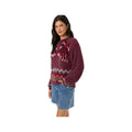 O'Neill Women's Kieren Long Sleeve Sweater, Fig, alternate view 2