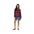 O'Neill Women's Kieren Long Sleeve Sweater, Fig, alternate view 3