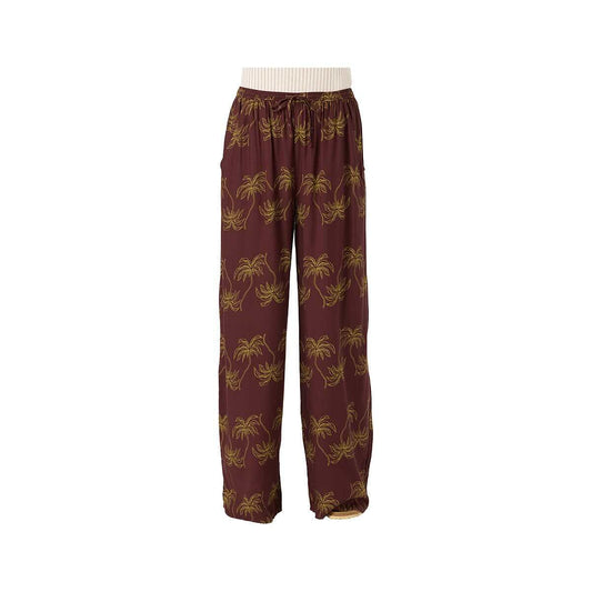 O'Neill Women's Rosalie Palm Stripe Pants, Chocolate Cho