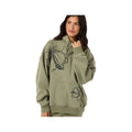 O'Neill Women's Hibiscus Oversized Hoodie, Sage, alternate view 4