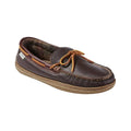 L.L.Bean Men's Handsewn Flannel-Lined Leather Slippers