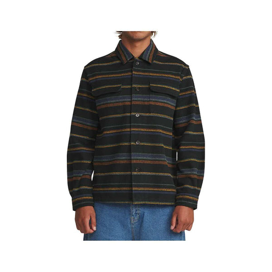 Katin Men's Shiloh Long Sleeve Flannel Shirt, Black