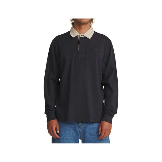 Katin Men's Ronan Long Sleeve Polo Rugby Shirt, Navy