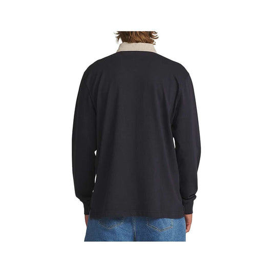 Katin Men's Ronan Long Sleeve Polo Rugby Shirt, Navy, alternate view 1