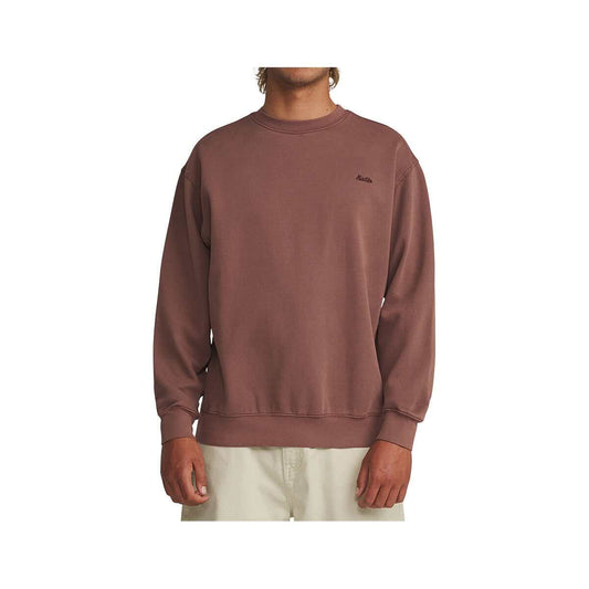 Katin Men's Embroidered Crewneck Fleece Sweatshirt, French Roast