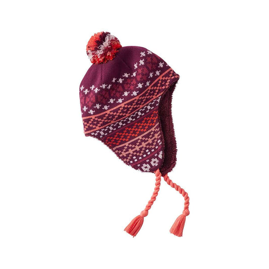 L.L.Bean Kids' Frosty Day Earflap Hat, Deep Rosewood