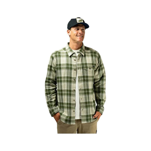 AFTCO Men's Lager Long Sleeve Flannel Shirt