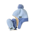 L.L.Bean Toddlers' Mountain Classic Fleece Hat and Mitten Set, Surf Blue