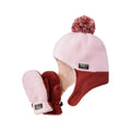 L.L.Bean Toddlers' Mountain Classic Fleece Hat and Mitten Set, Woodrose