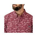 AFTCO Men's Boatbar Short Sleeve Button Down Shirt