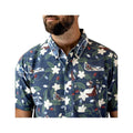 AFTCO Men's Boatbar Short Sleeve Button Down Shirt