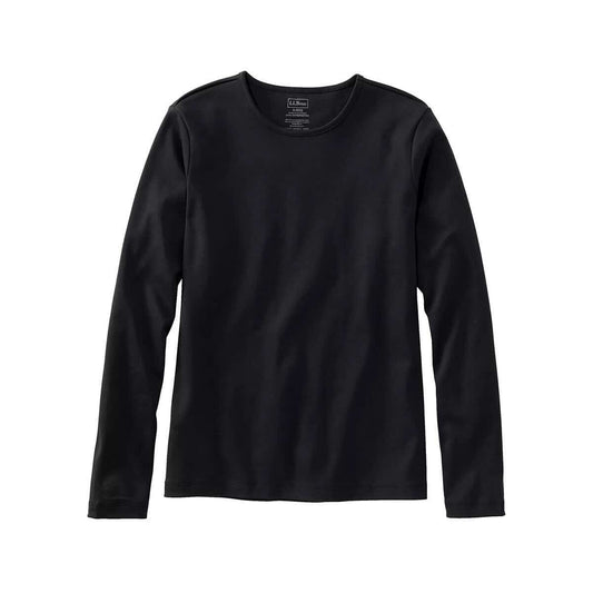L.L.Bean Women's Pima Cotton Long Sleeve Crewneck T-Shirt